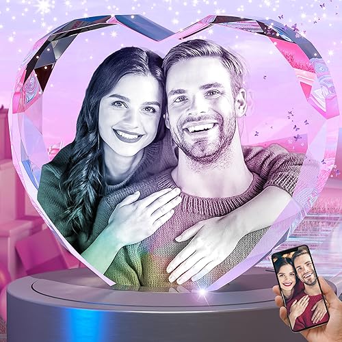 Foto de cristal 3D, regalos personalizados para padre, papá, marido, mamá, esposa, hombres, mujeres, ella, él, regalos de cumpleaños conmemorativos