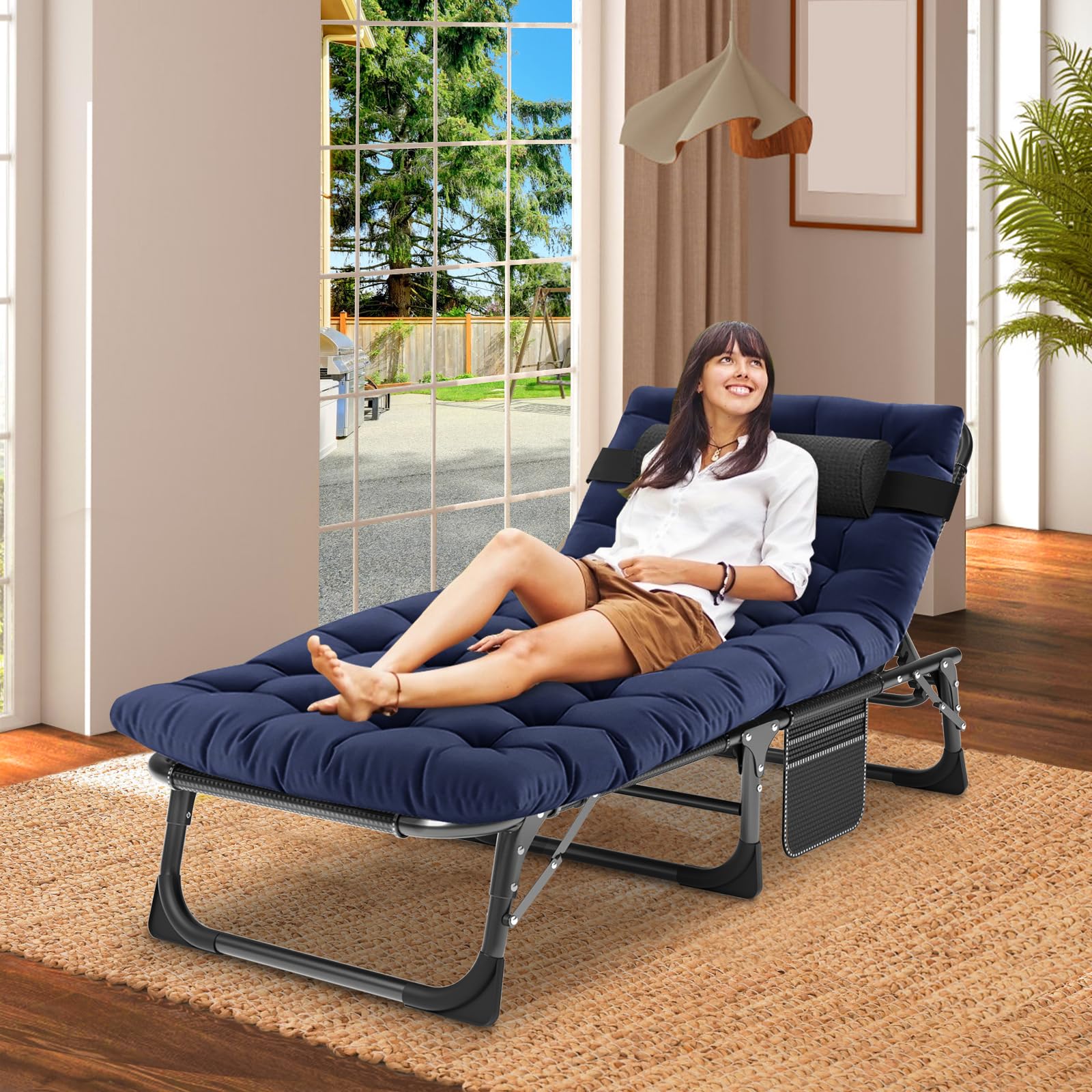 Amazon.com: Slsy Folding Bed with Mattress, Cot Size Foldable