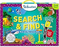Skillmatics Search & Find Reusable Activity Mats - Educational Games for Kids Ages 3-6, Build Vocabulary, Observation Skills, Screen-Free Preschool Fun