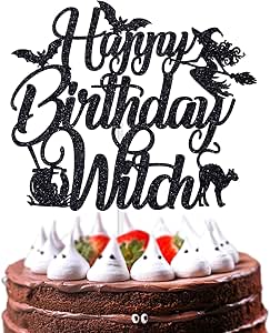 Happy Brthday Wtch Cake Topper, Wtch Cake Topper, Halloween Brthday