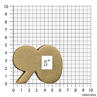 Vista 5 de Inc Number 90 Cookie Cutter - Dishwasher Safe (3" tall)