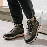 JOMIX Męskie buty trekkingowe, wodoszczelne, antypoślizgowe, wysokie do kostki, buty trekkingowe