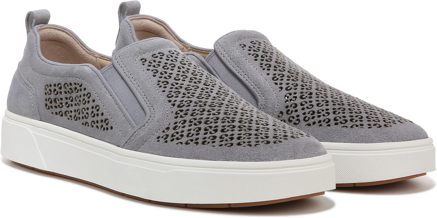 Vionic Women's Sneaker Kimmie Perf- Comfortable Slip Ons That Includes a Built-in Arch Support Insole That Helps Correct Pronation and Alleviate Heel Pain Caused by Plantar Fasciitis