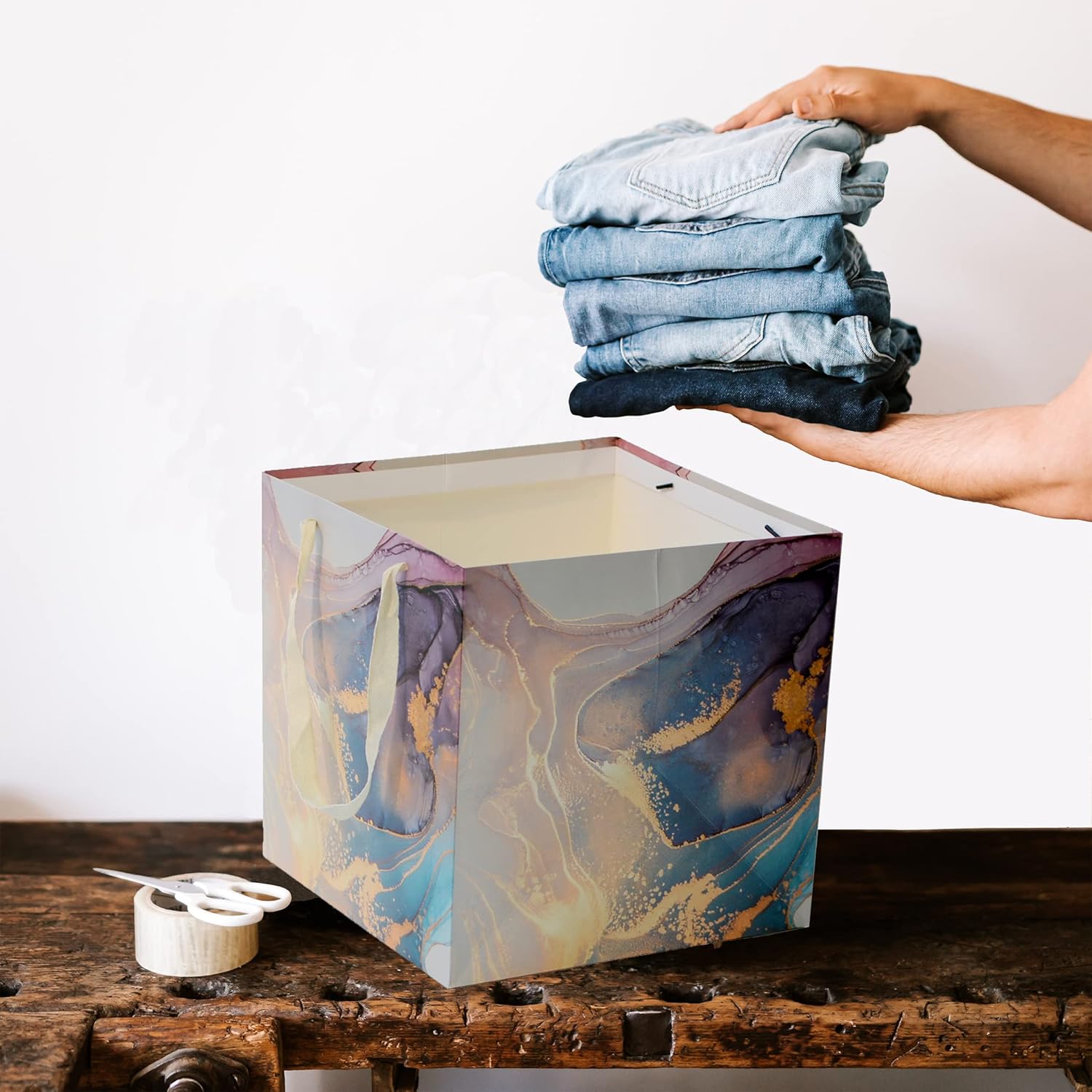 RUIFYRAY Extra Large Gift Bag, 11.8" Square Reusable Big Bag with Handle, for Wedding, Birthday, Presents, Father's Day, Thanksgiving, Christmas, New Year's, Holiday Gifts - Image 7