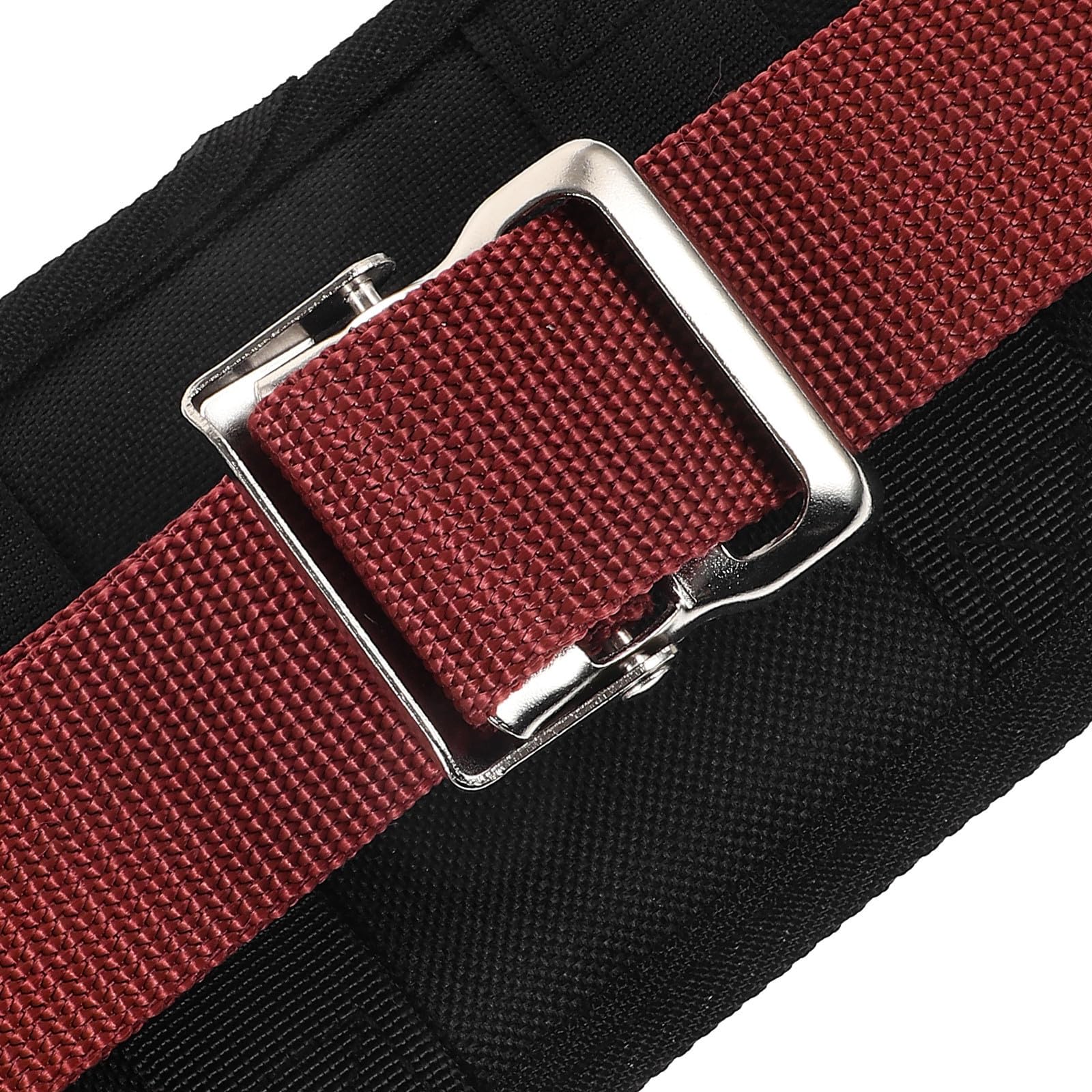 Alasum Juego de 2 Correas y Almohadillas para Zancos de Yesero, Reutilizables, de Tela y Metal, Resistentes y Ajustables para Trabajos de Construcción