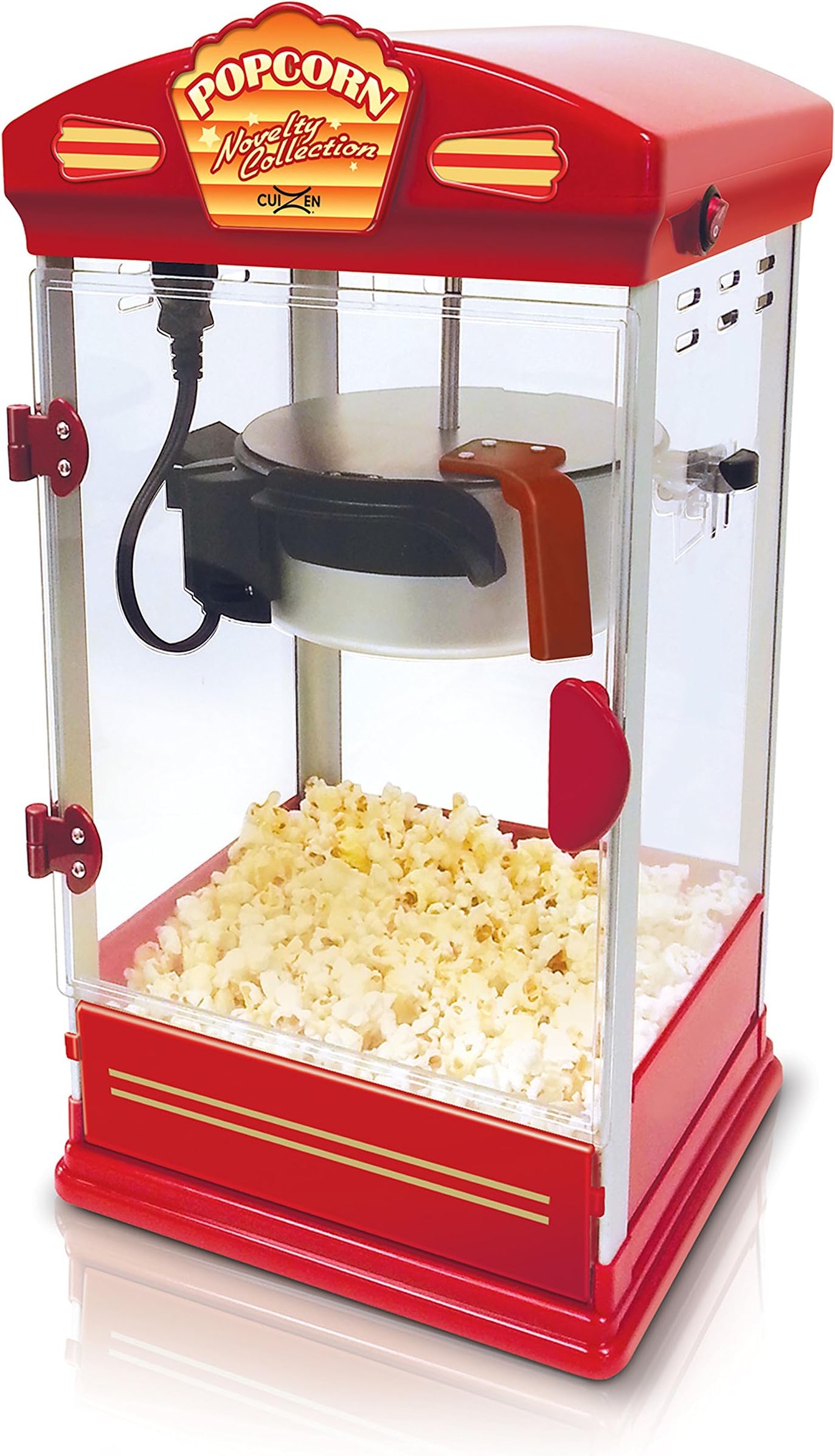 CuiZen CPM-4040 Tabletop Popcorn Popper, 4 Ounce, Red