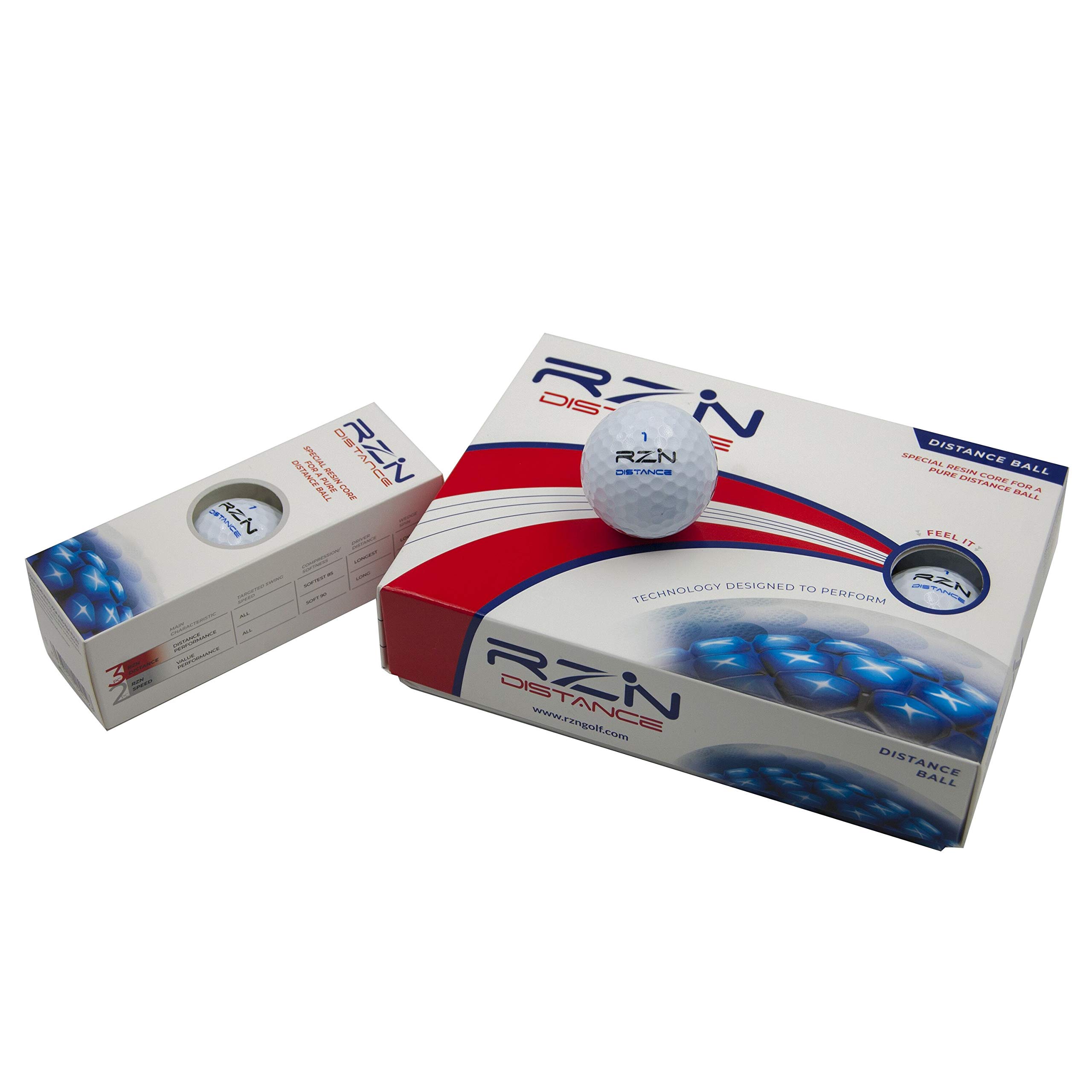 RZN Distance Golf Ball, 12 Pack