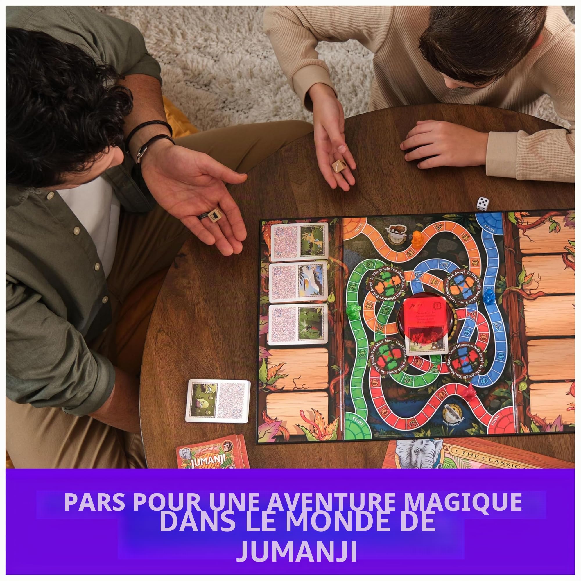 Éditeur Jeux, Jumanji Le Jeu, Le Classique Jeu de Table d'Aventure pour Familles et Enfants à partir de 8 Ans,