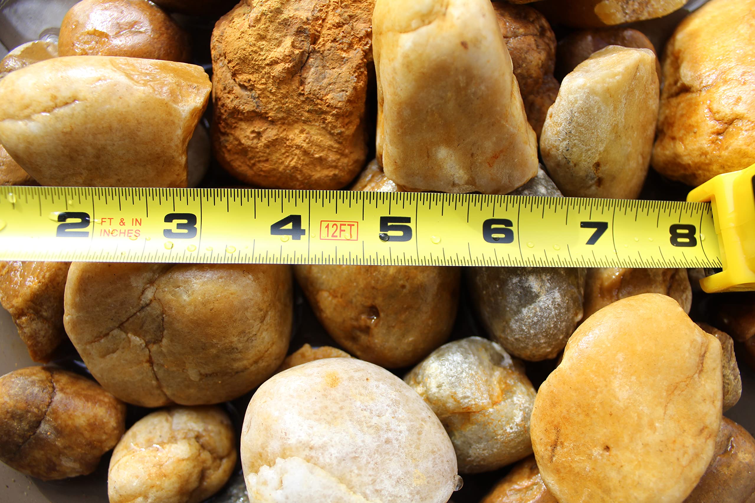 1-3-inch - NC River Rock, Natural Decorative Mixed Pebbles, Gravel. Great for Outdoor Decor, Landscaping, Vase Fillers, Aquariums, DIY Projects & More! (30, Pounds)