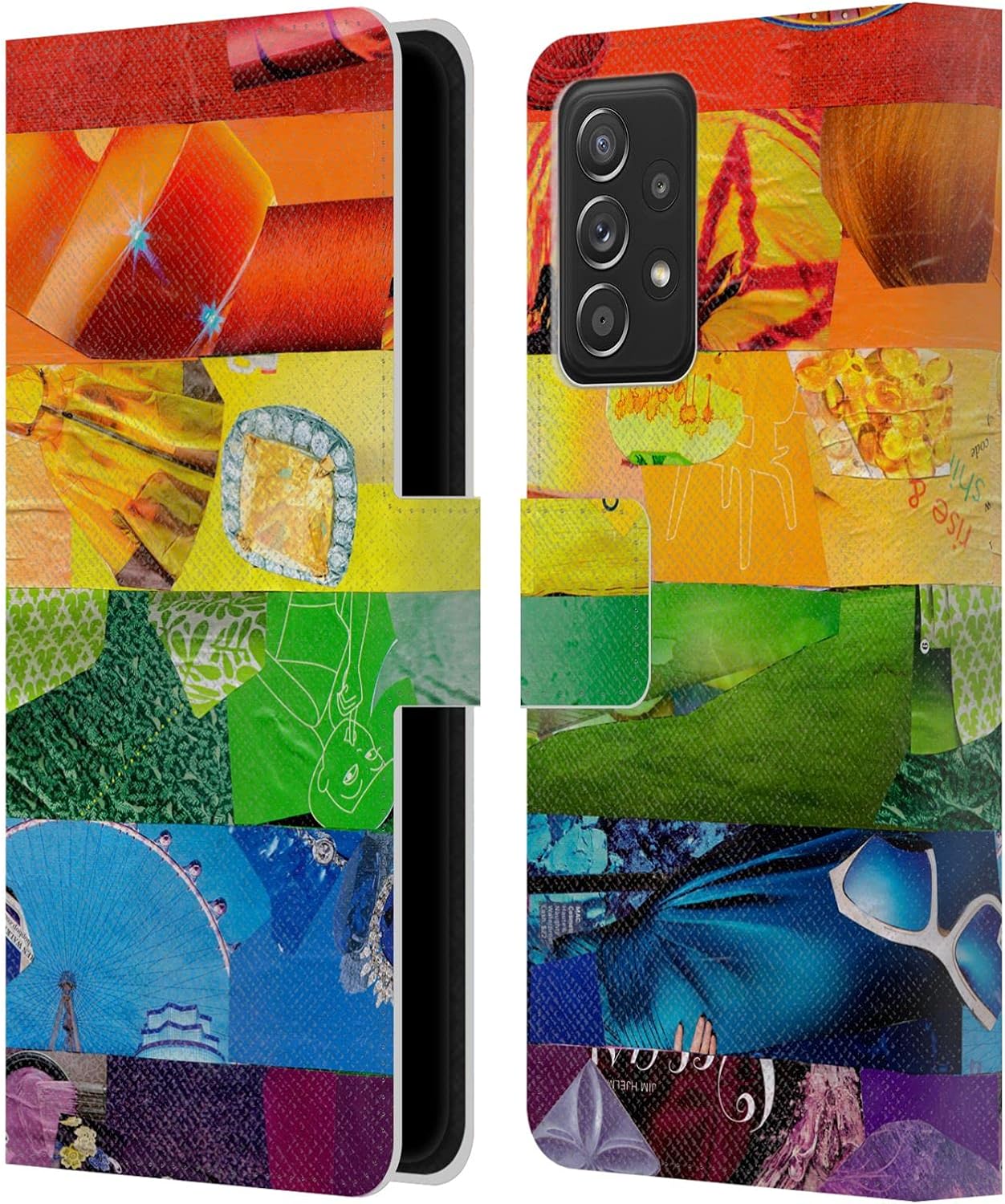 Head Case Designs Officially Licensed Artpoptart LGBT Flags Leather Wallet Case Compatible with Galaxy A52 / A52s / 5G (2021)