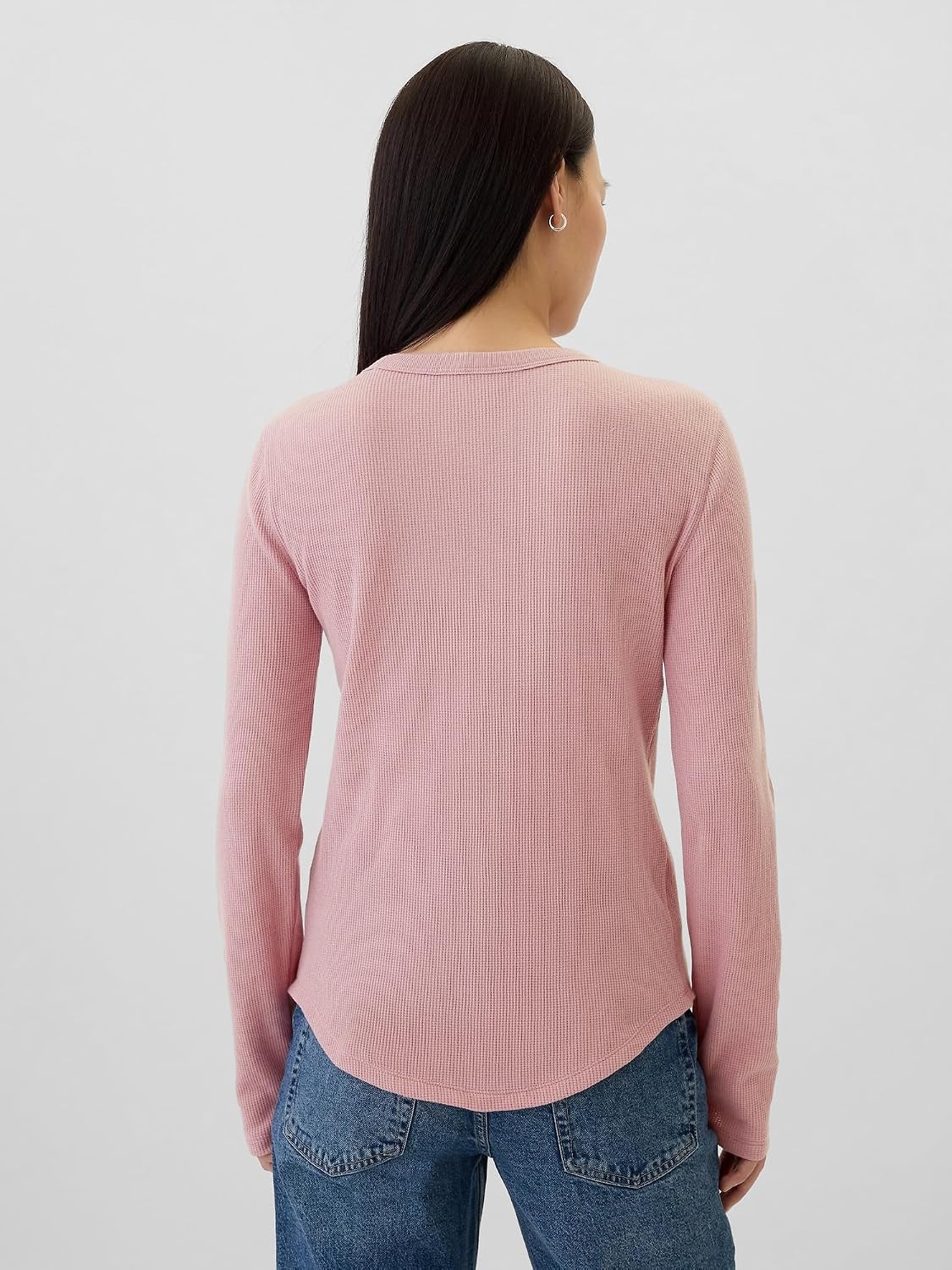 Gap Women's Long Sleeve Waffle Knit T-Shirt