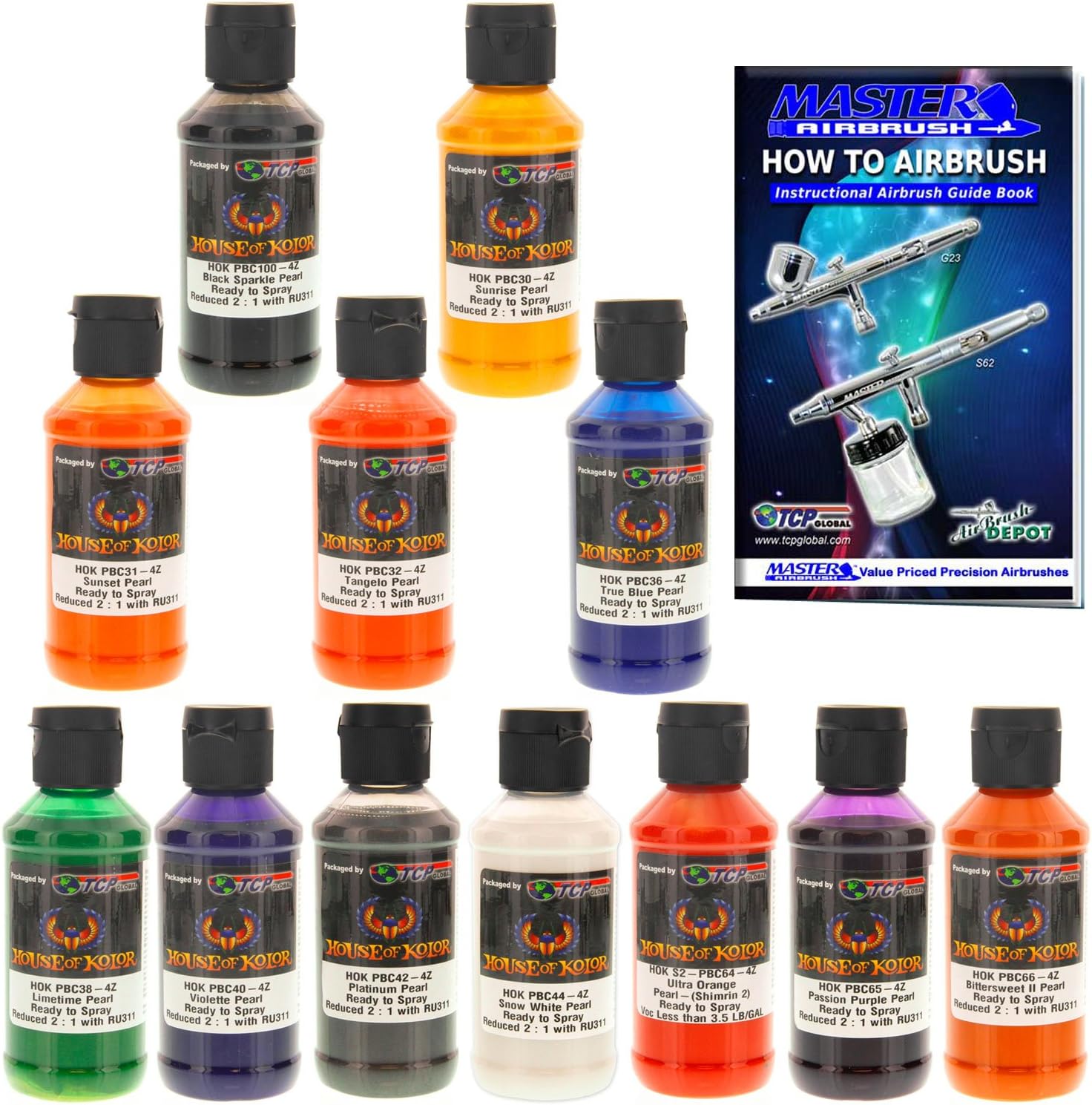 House of Kolor 4Oz 12 Color Kit Shimrin Designer Pearl