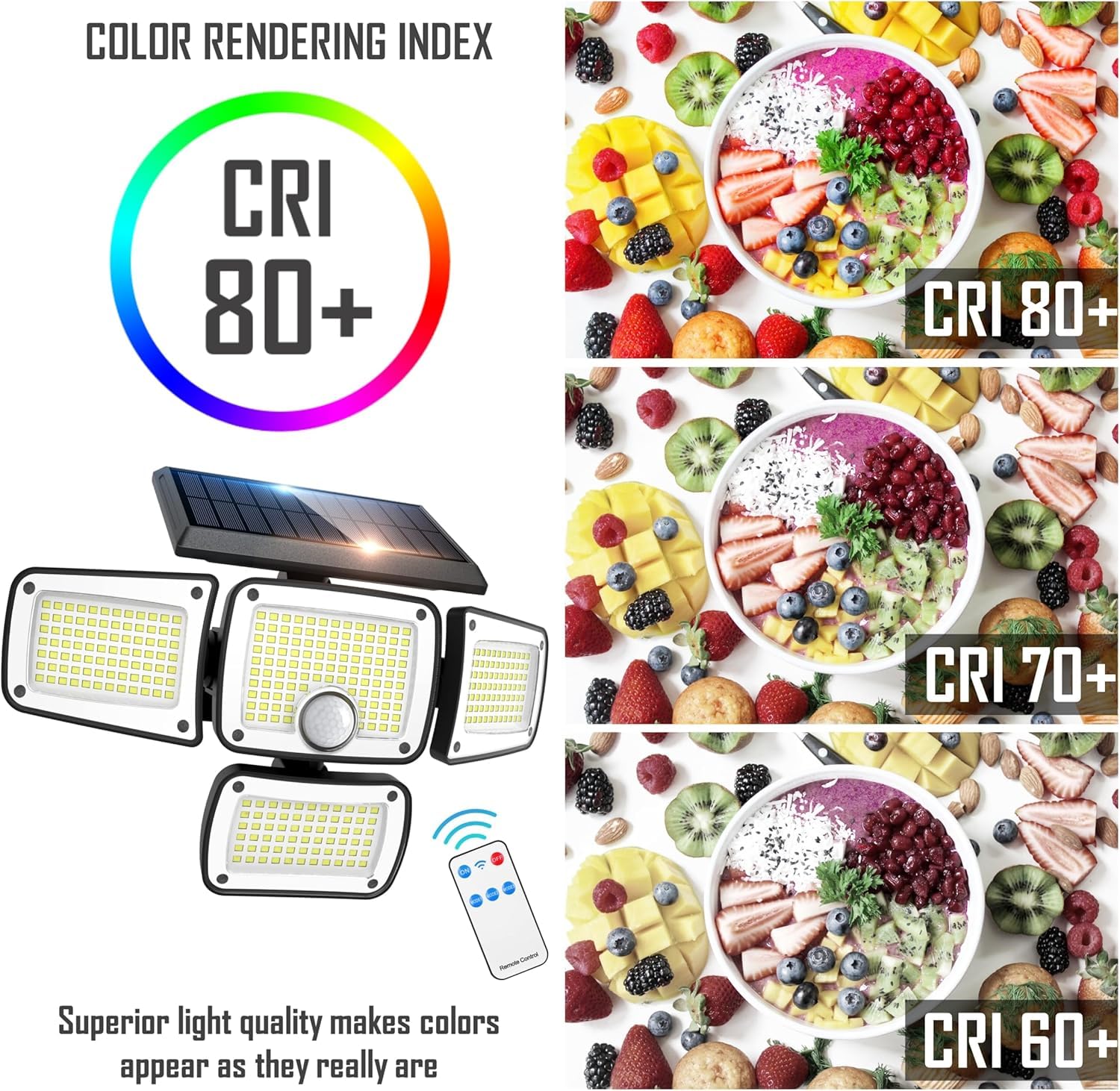 Lampe Solaire Avec Détecteur De Mouvement, Lampe Exterieur Solaire Detecteur De Mouvement, Lumiere Solaire Exterieur Detecteur De Mouvement, Eclairage Solaire Exterieur Avec Detecteur (Pack 3)
