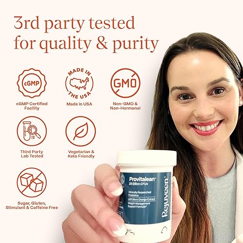 Miniatura 7 de Provitalean Metabolism Fuel for Women | Antojos silenciosos para grasa del vientre y cinturas resistentes | Probiótico B420, Morosil, cromo |