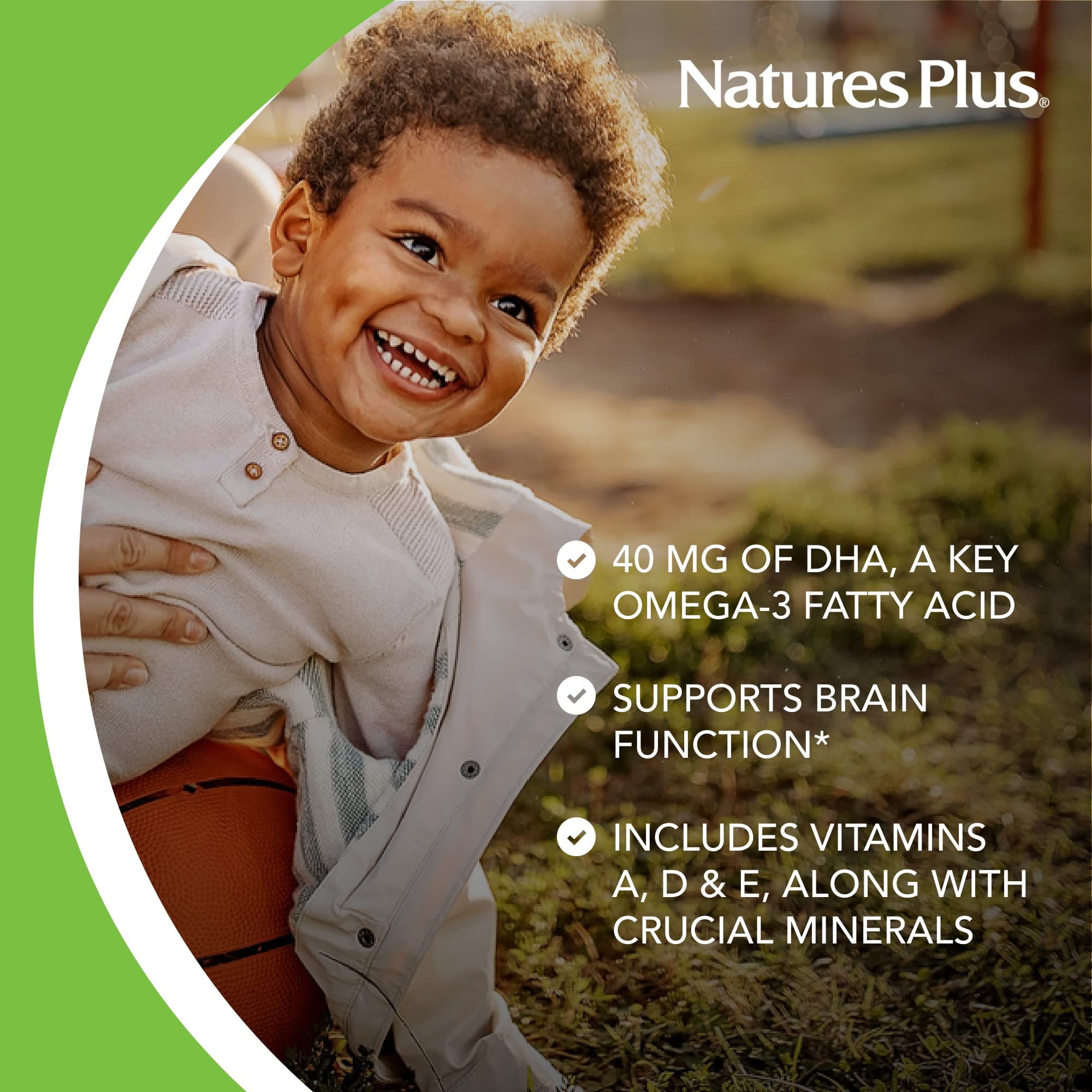 Natures Plus Source of Life® Animal Parade® DHA 90 Lutschtabletten