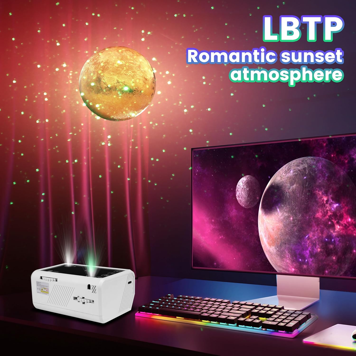 12 Constellations Star Projector, Northern Galaxy Light, 5 Planet Projector, Upgraded Starry Nebula Ceiling LED Lamp With Timer & Remote, Home Planetarium Night Light for Kids Adults