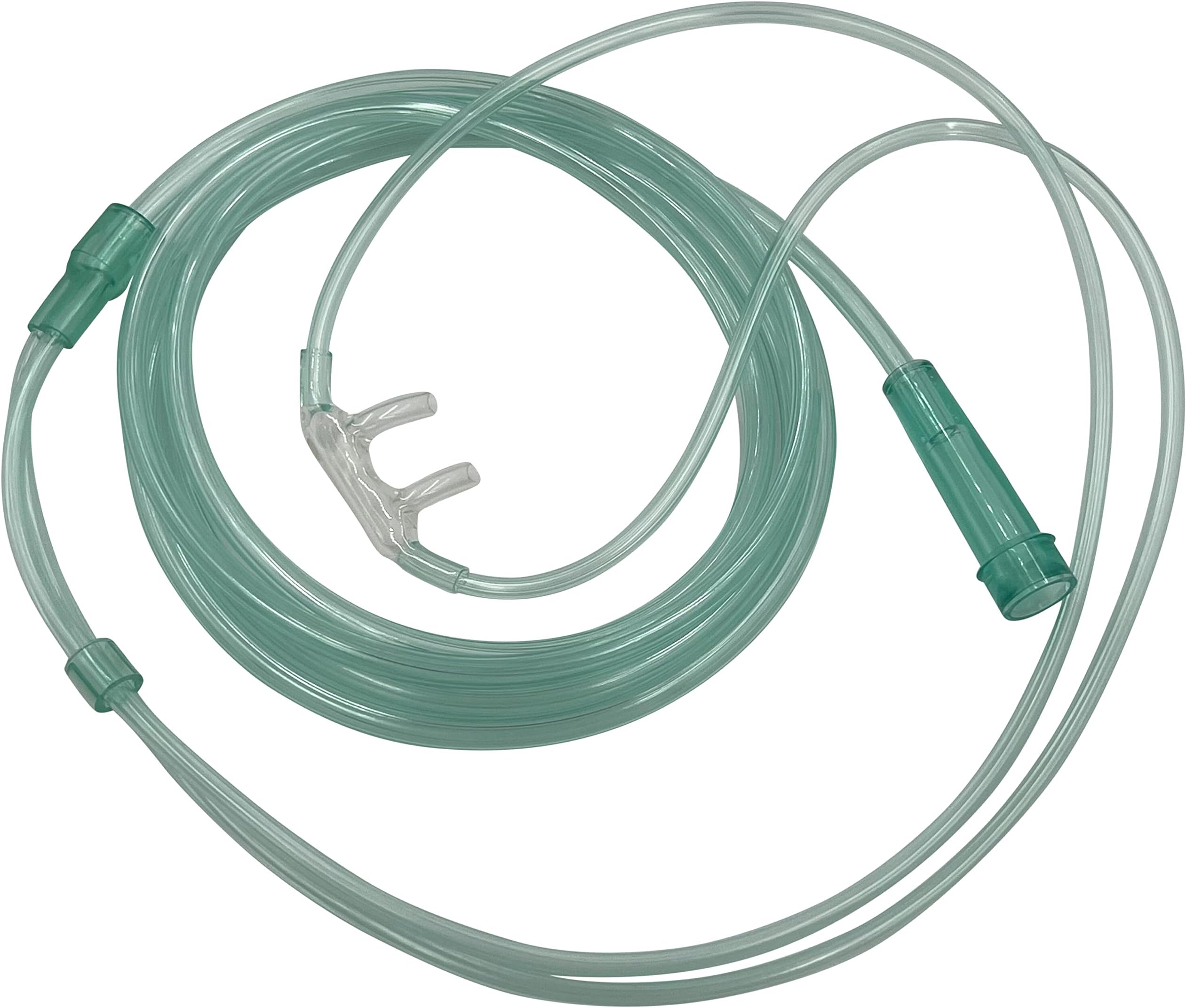 ResOne 1pk Adult Oxygen Cannula w/Soft Curved Prongs & 6.5Ft Crush Resistant Tubing