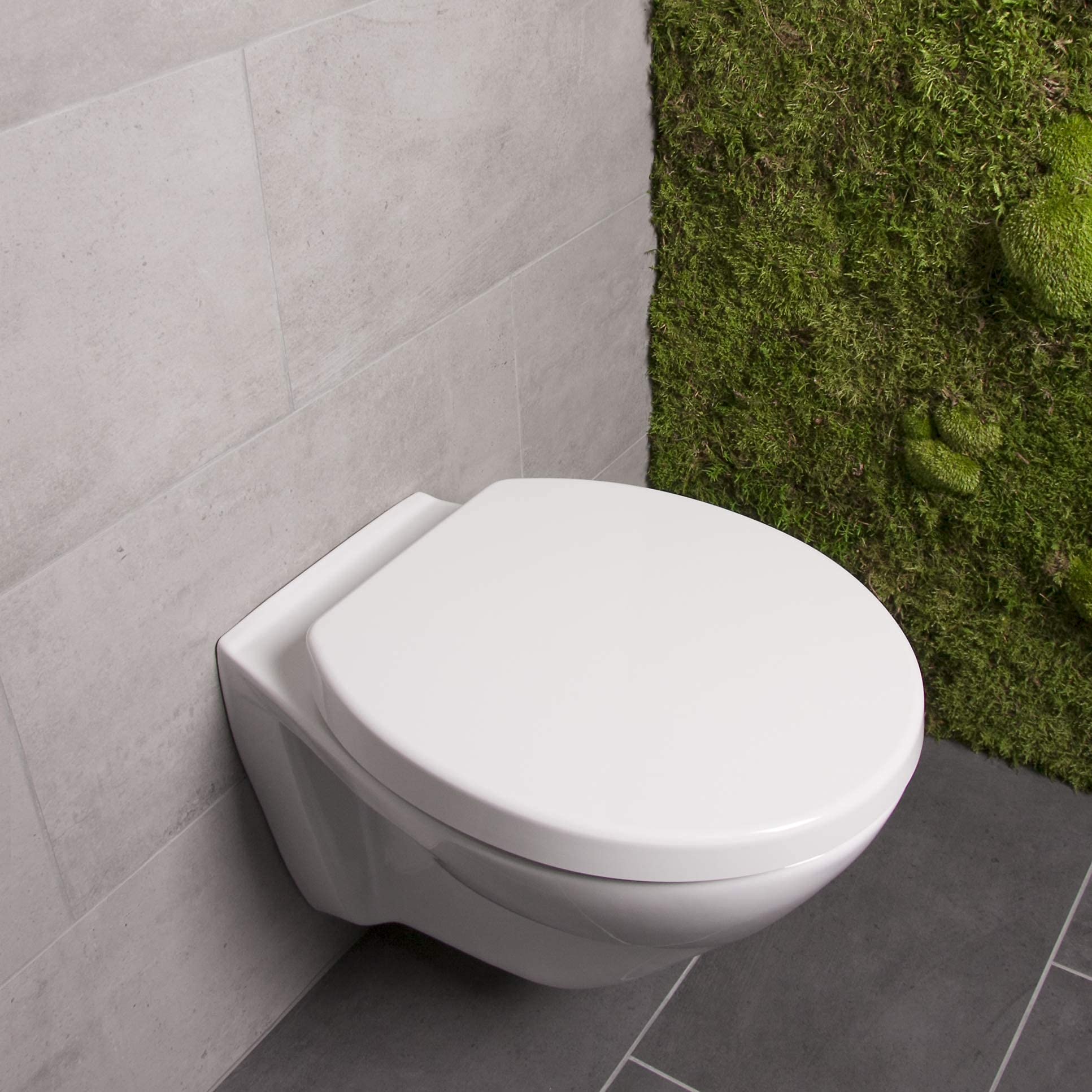 Bullseat® Deska sedesowa biała w kształcie litery O • wolnoopadająca / Softclose • zdejmowana • easyclean • deska sedesowa • deska sedesowa • wysokiej jakości duroplast