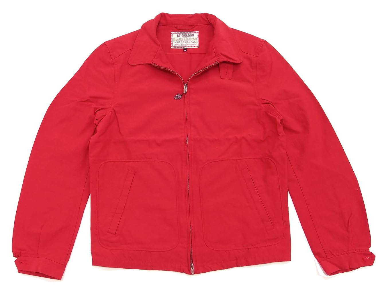 美品 USA製 McGREGOR 50s復刻 ドリズラー ジャケット S〜M　赤 美品 USA製 McGREGOR 50s復刻 ドリズラー ジャケット S〜M 赤