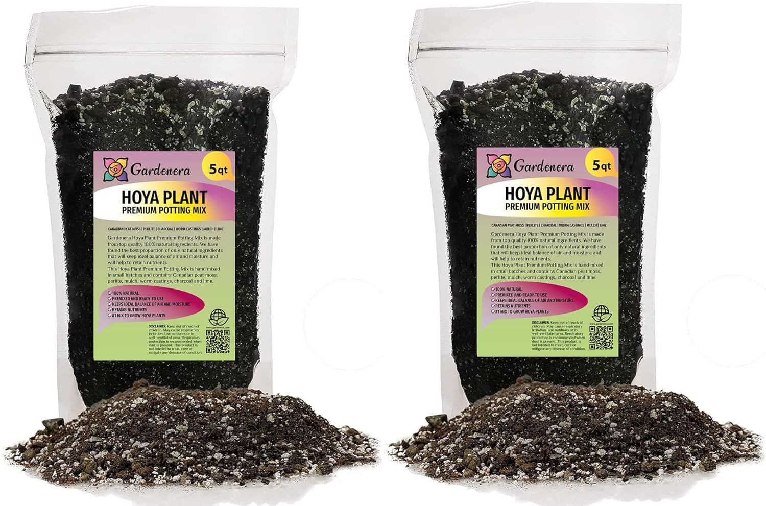 Premium Potting Mix for Hoya Plants by Gardenera - Promote Strong Root Systems and Optimum Nutrient Uptake - 4 Quart