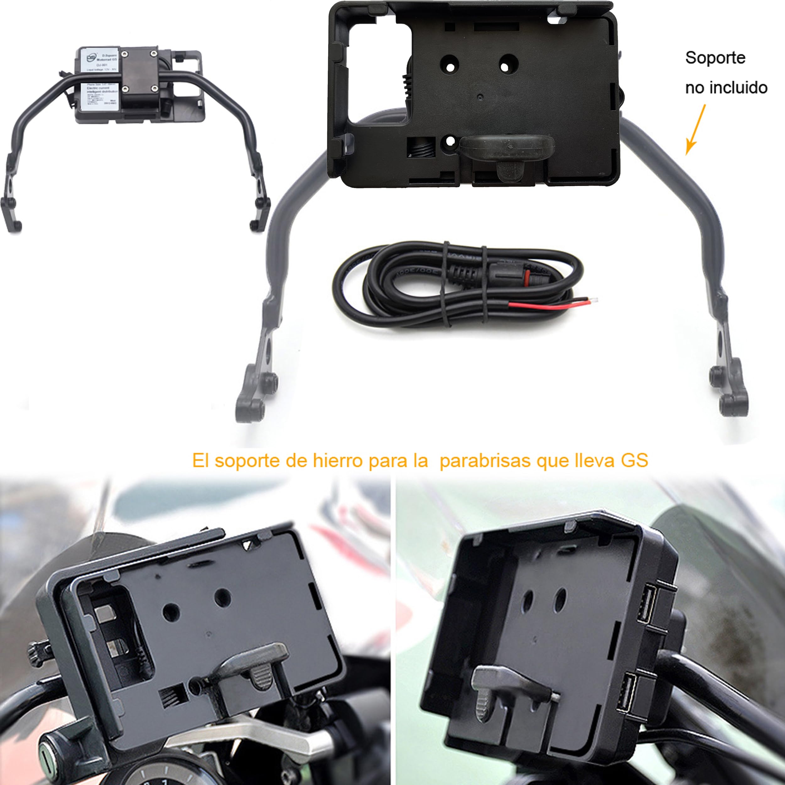 Supporto Telefono Moto Moto Supporto Telefono Basamento Piastra Navigazione Staffa Per BMW Per R1200RS R 1200 RS 2014 2015 2016 2017 2018