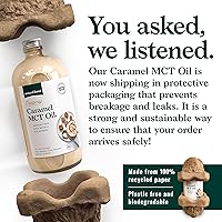 Vista 7 de Aceite MCT cremoso Natural Force sabor caramelo – sin lácteos, certificado keto, MCTs emulsionados para dieta baja en carbohidratos, café