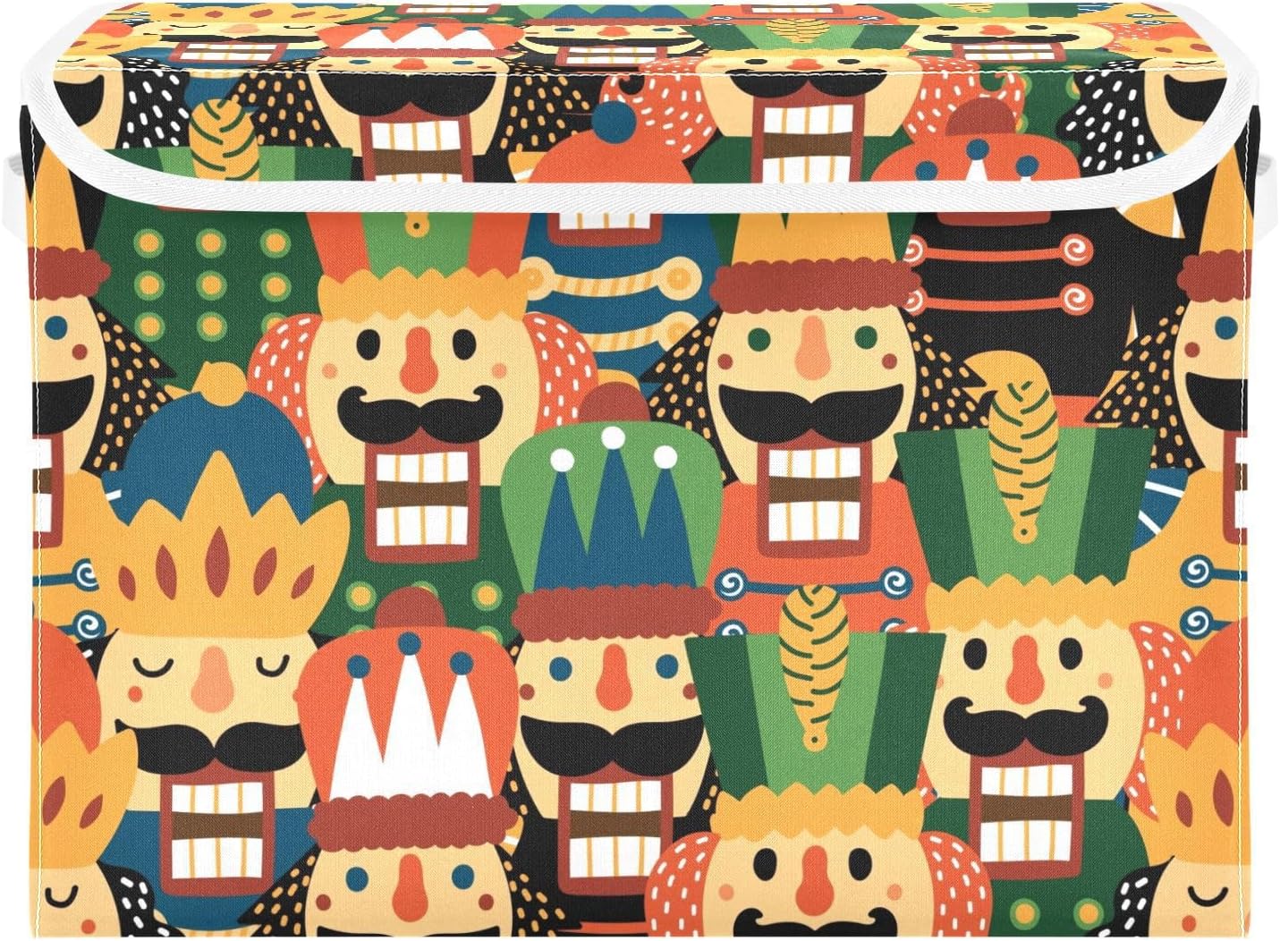 xigua Nutcracker Christmas Storage Bins with Lids and