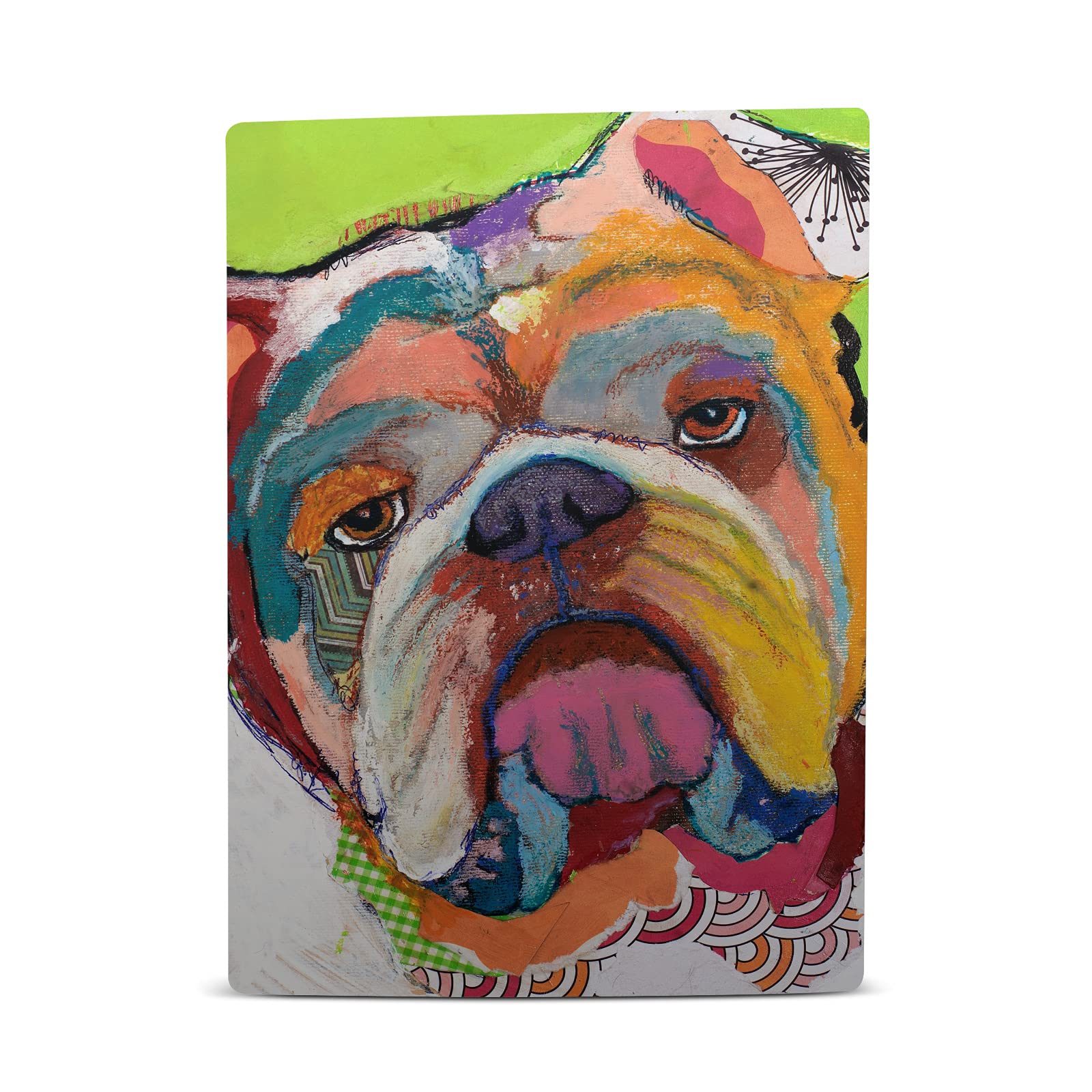 Head Case Designs Licenza Ufficiale Michel Keck Bulldog Mix Arte Vinile Frontalino Sticker Gaming Pelle Adesivo Compatibile con Sony Playstation 5 PS5 Digital Edition Console And DualSense Controller