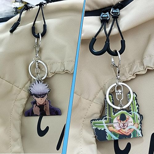 Miniatura 6 de Wetsynt Anime Keychains 3D Motion Novelty keychains Anime figure Keychain for Women Men Kids Anime Gifts