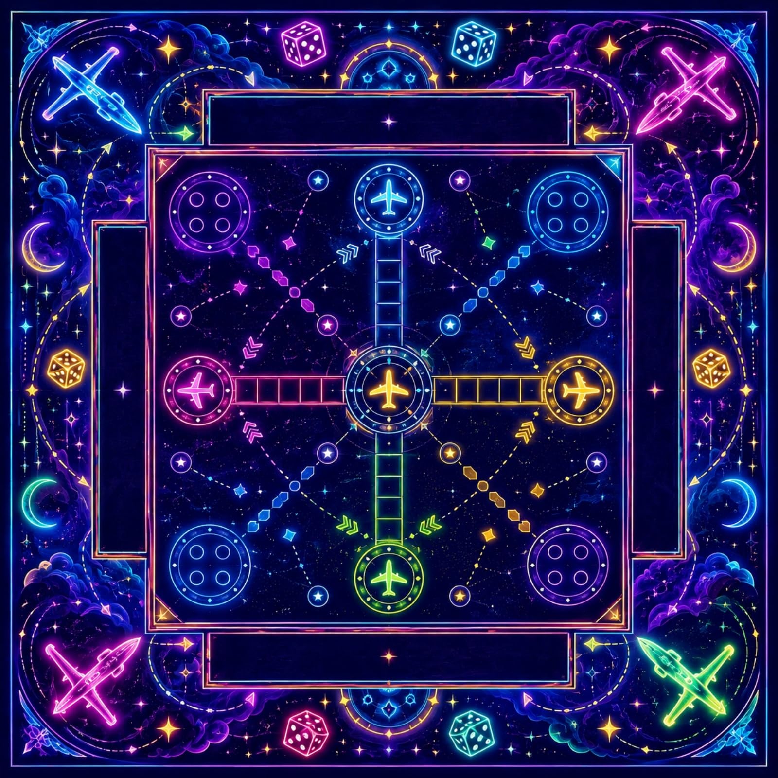 Hiseng Tapete para Mahjong (Avión 5,90x90cm)