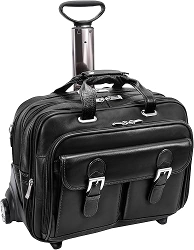 Miniatura 9 de Siamod, VERNAZZA, CERESOLA, Cuero de cachemira Napa, 15 pulgadas, compatible con puntos de control de piel, patentado, desmontable, con ruedas, para