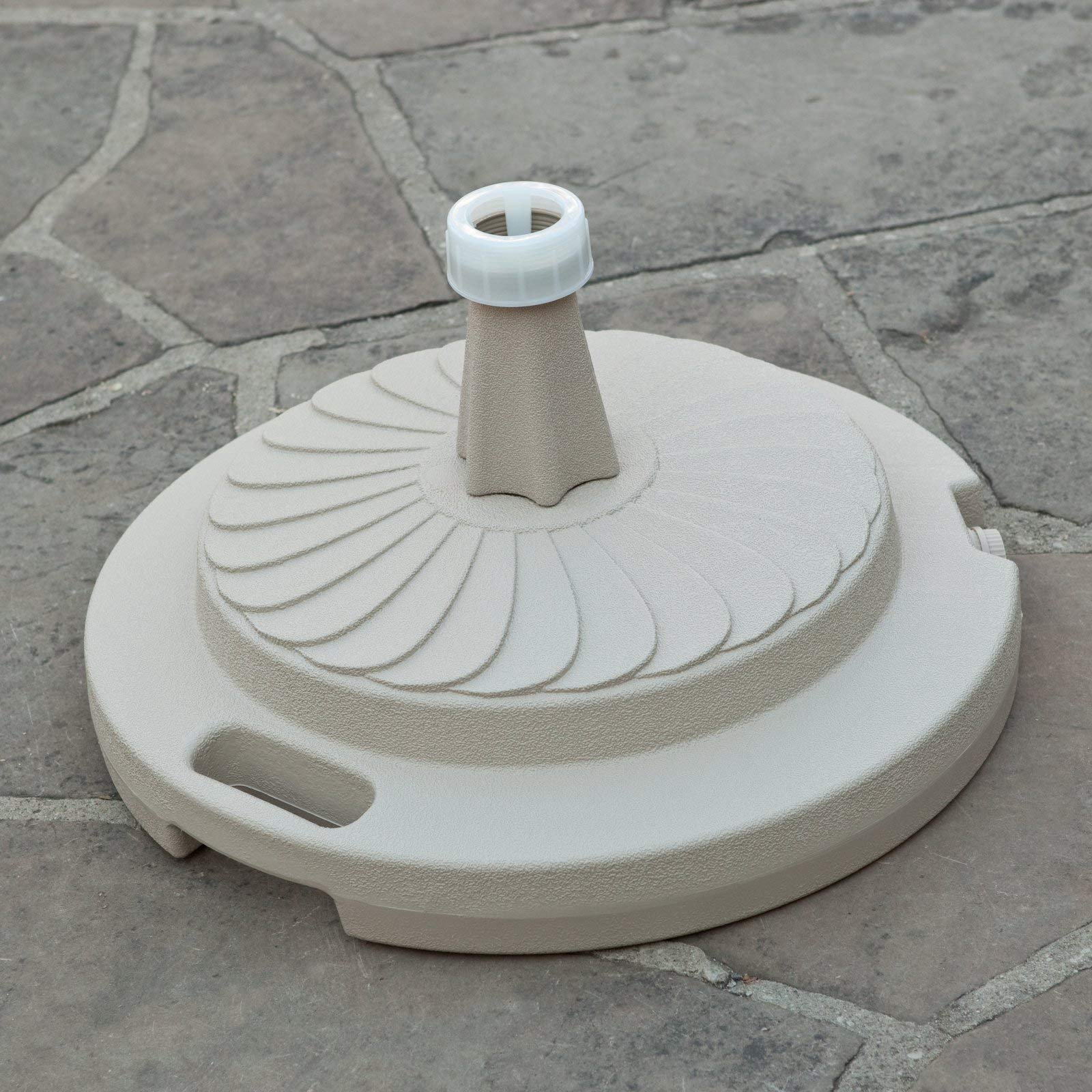 Patio Living Concepts, 00291, Durable Rust Free Molded Resin, Commercial Patio Umbrella Base, 95lbs holding force, 22