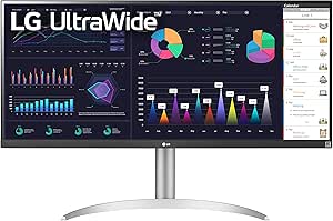 Amazon.com: LG 34WQ650-W 34 Inch 21:9 UltraWide Full HD (2560 x 1080) 100Hz IPS Monitor, 100Hz Refresh Rate with RGB 99% Color Gamut, VESA DisplayHDR 400, USB Type-C, AMD FreeSync, Tilt/Height Adjustable Stand : Electronics
