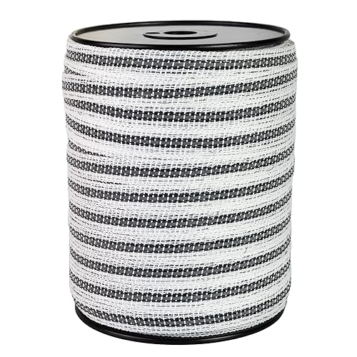 Miniatura 2 de Cinta de polietileno eléctrica mejorada con tira reflectante, cinta de esgrima de caballo de 656 pies (656.2 ft), cinta de valla de 3/5 pulgadas