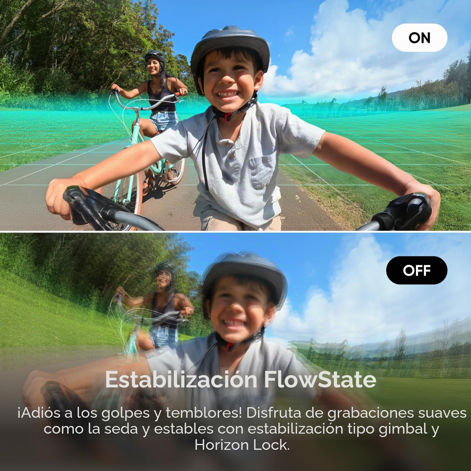 Insta360 GO 3S Paquete POV para Ciclismo Blanco (128 GB) - Cámara Vlogging 4K, POV Manos Libres, Móntala Donde Quieras, Estabilización, 140 Min de batería, Impermeable 10 M, Edición IA, Apple Find My