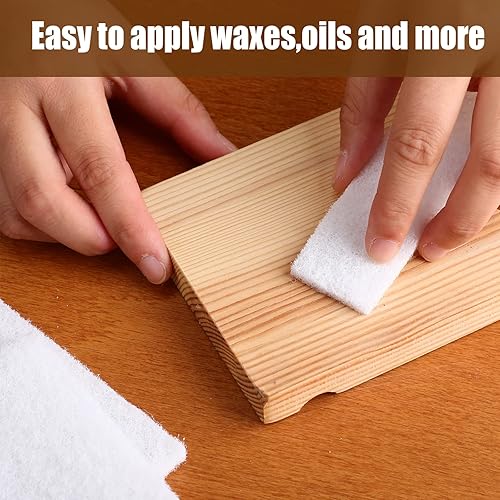 Miniatura 6 de 20 almohadillas blancas para fregar, no rayones, esponja de fregado no tejida, abrasiva, multisuperficie, para limpieza y pulido (4 x 6 pulgadas)