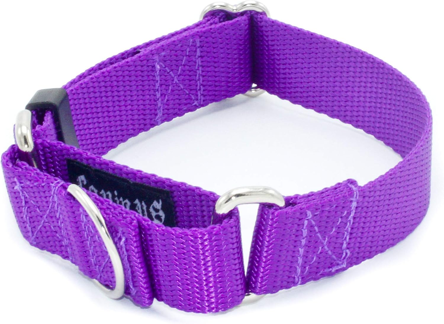 Dog Collar - 1 Inch Width Martingale Collar - Heavy Duty Nylon (1" Width Dog Collars