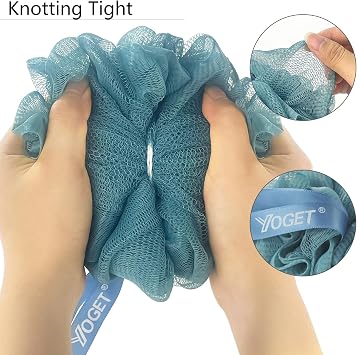 Yoget 4 Pack Shower Loofah Sponge, 60G Bath Loofa Exfoliating Body Scrubber