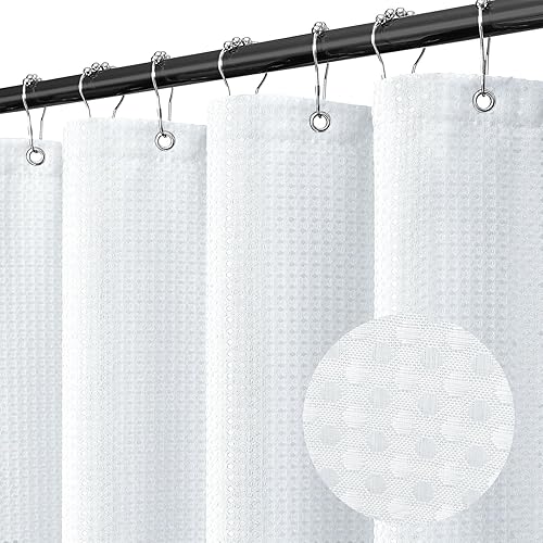 Miniatura 9 de Cortina de ducha con diseño de tortugas marinas verdes, playa y tema náutico, juego de cortina para baño impermeable y lavable con ganchos,