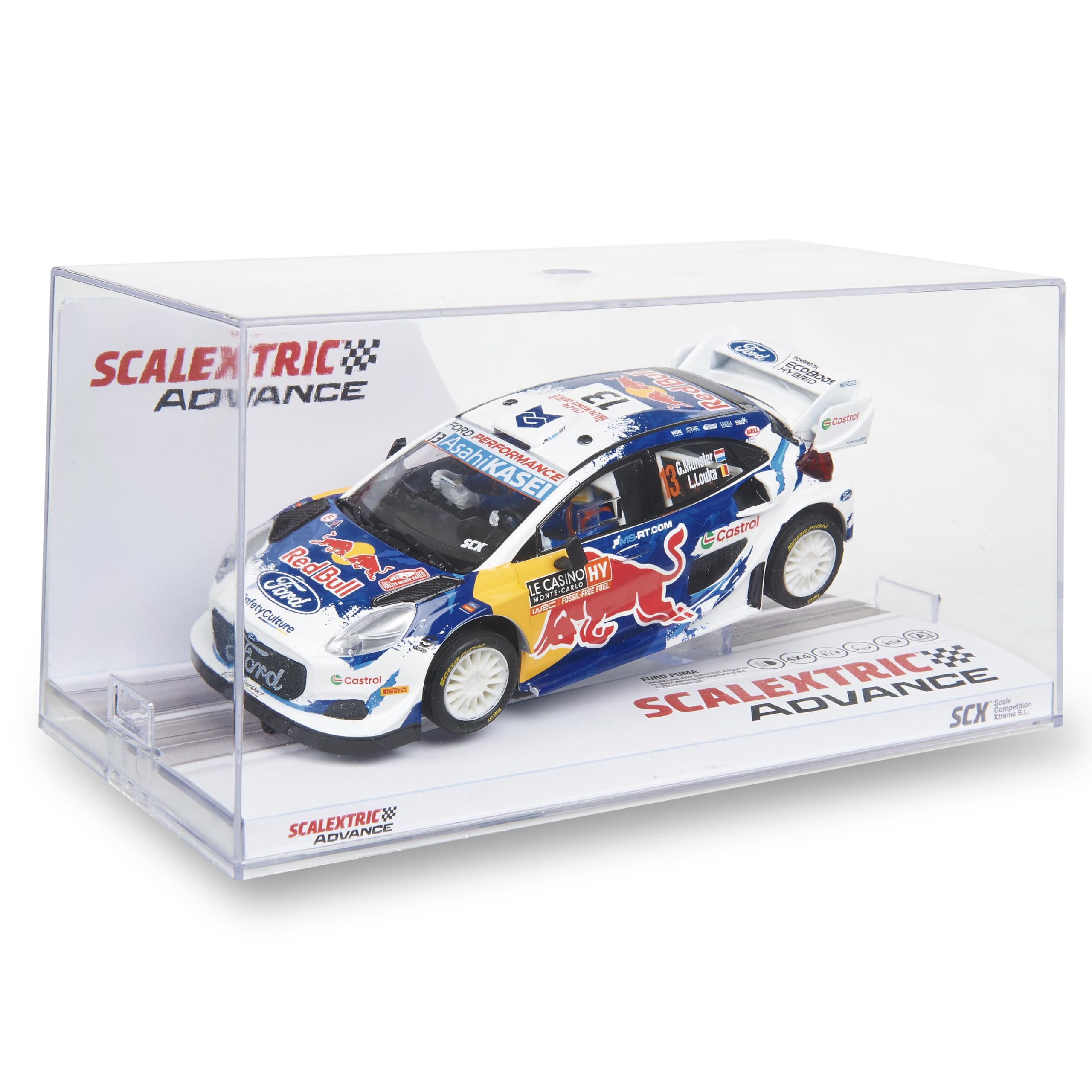 SCALEXTRIC - Veicolo da corsa Advance - Slot Car - Scala 1:32 (Ford Puma WRC - Montecarlo '24)