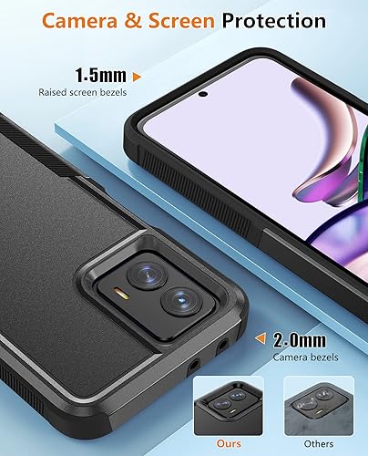 Miniatura 6 de JXVM Funda protectora para Motorola Moto G-PowerG-5G 2023 funda protectora de doble capa, resistente, resistente, ligera, delgada, a prueba de