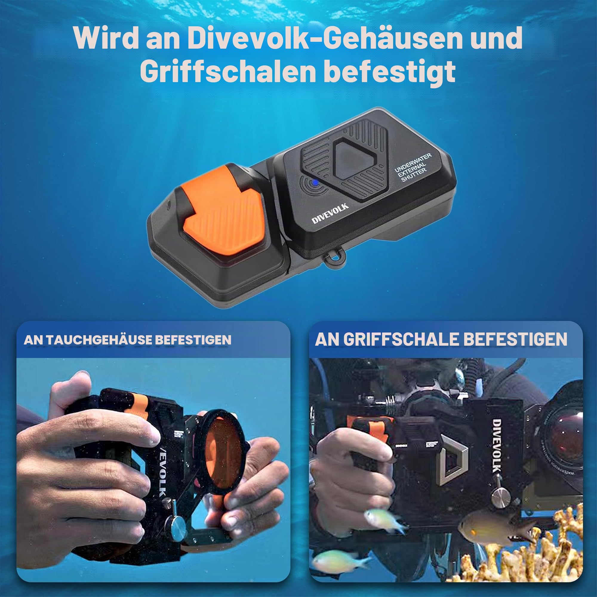 DIVEVOLK Unterwasser-Außenladen für Seatouch 4 Max Plus Gehäuse