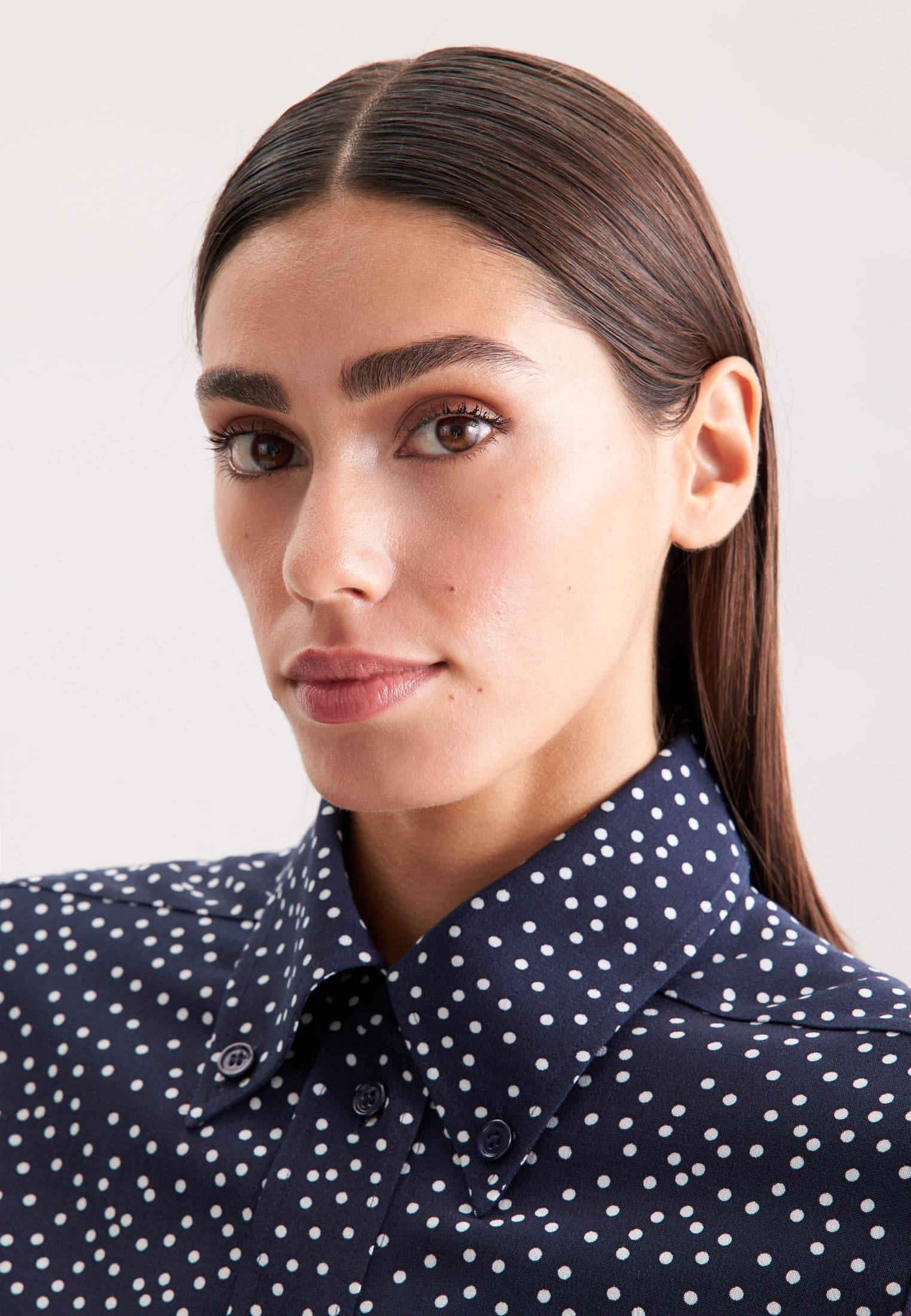 Seidensticker Bluzka Kobiety Regular Fit Langarm Bluse