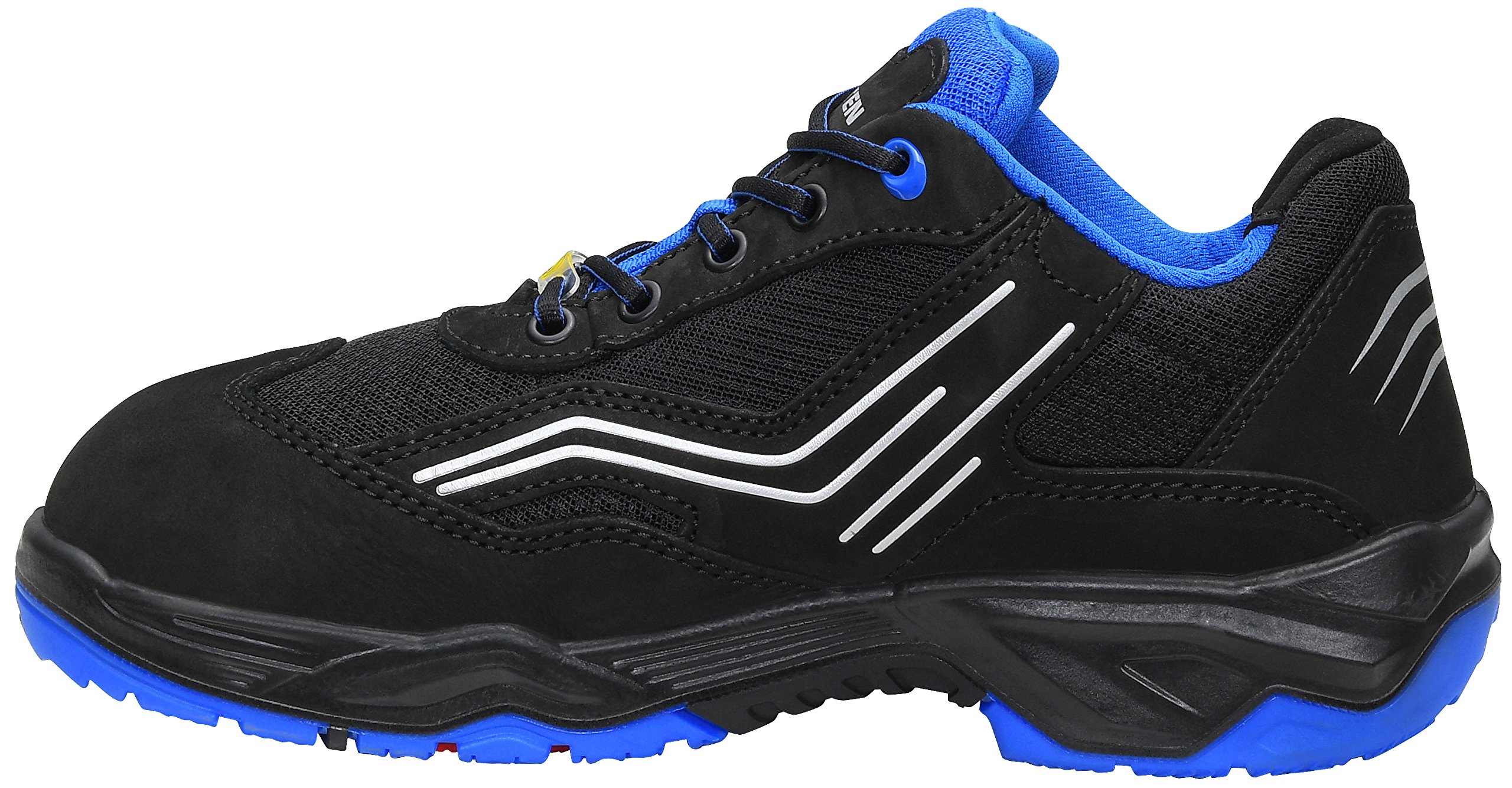 ELTEN Ambition Blue Low ESD S1 | Sicherheitsschuhe für Damen & Herren, Stahlkappe, leicht, atmungsaktiv, Gr. 39