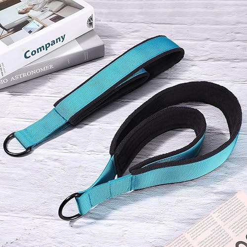 Miniatura 5 de TOBWOLF - Correas de pilates  Correas de doble bucle en D para reformador, acolchado, entrenamiento de gimnasio en casa