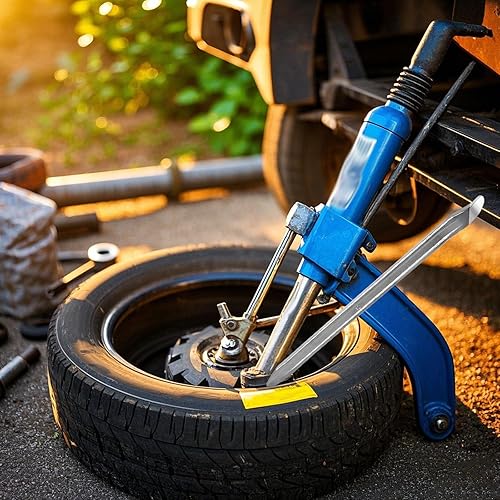 Miniatura 6 de JOIKIT Juego de 6 piezas de hierro para neumáticos de 12 pulgadas, cucharas de hierro para neumáticos resistentes, herramientas de extracción de