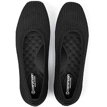 Frank Mully Womens Flats Square Toe Flats Comfortable Slip on Washable Ballet Flats Shoes for Women Dressy Work