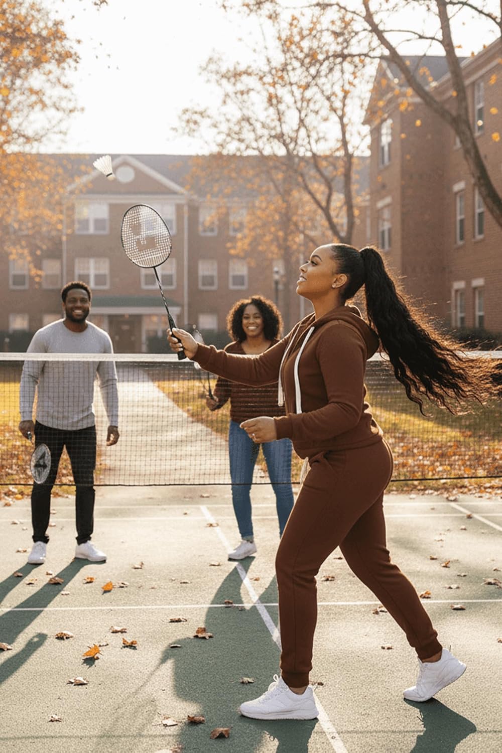 CLOCOR Track Suits for Women Set - Casual 2 Piece Outfits Sweatsuit Pocket Hoodies Long Sleeve with Patchwork Pants Set - Image 2