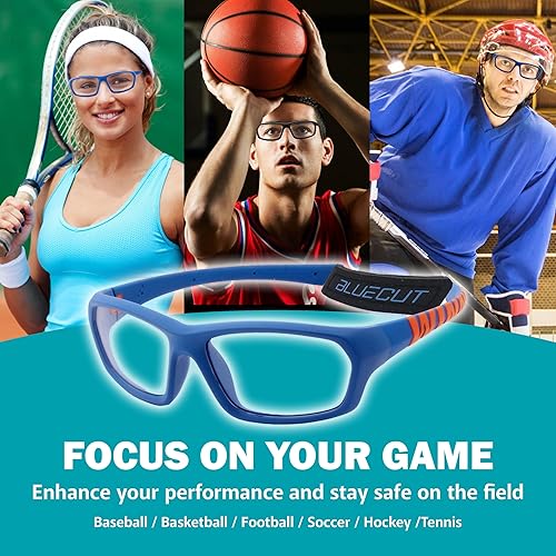 Miniatura 2 de BLUE CUT Gafas de protección deportiva, lentes antiniebla, gafas de seguridad para baloncesto y deportes al aire libre