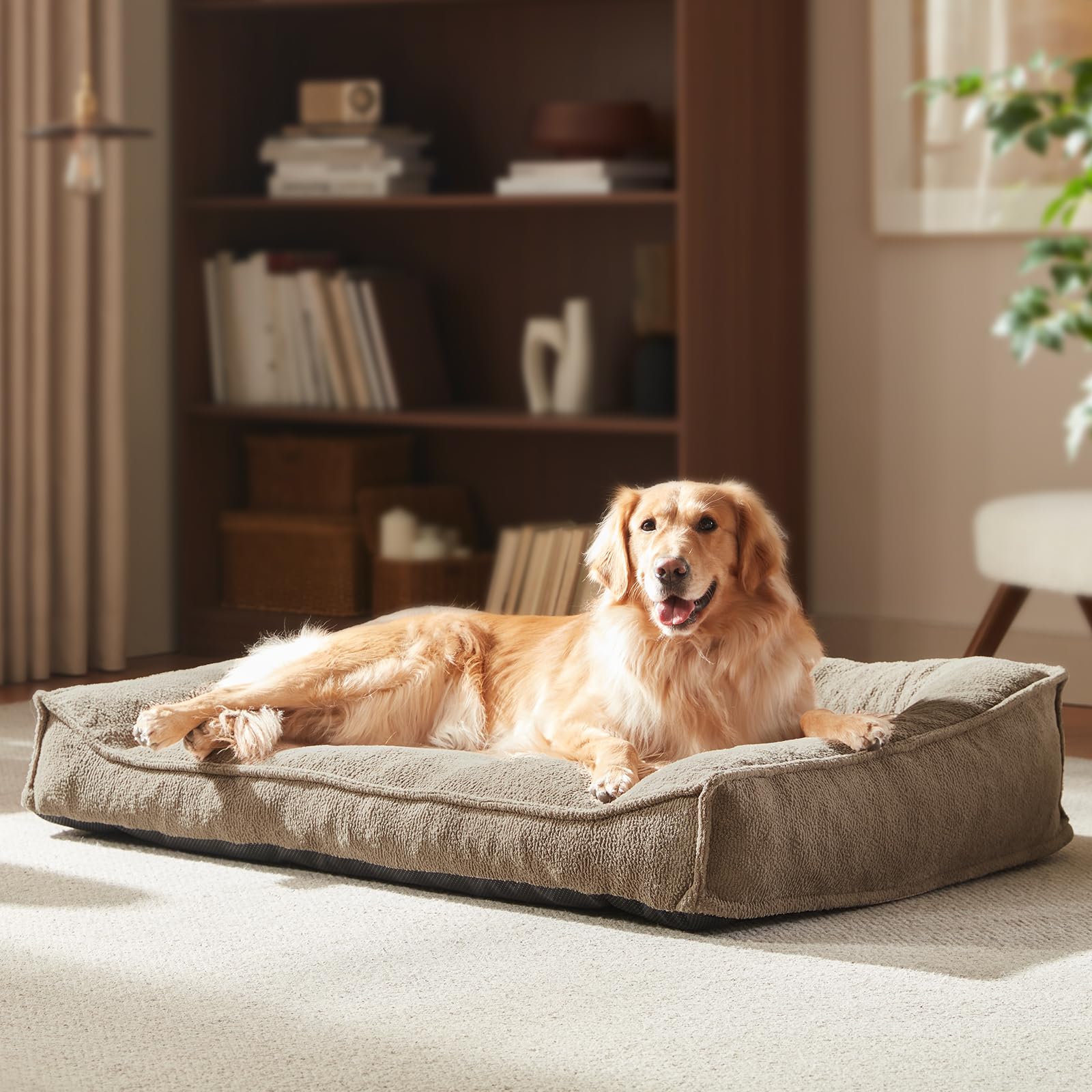 FURTIME XL Orthopedic Dog Bed with Ergonomic Slant